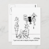 わずかに不規則なカッコウ時計 ポストカード (正面/裏面)