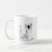 わずかに不規則なハト時計 コーヒーマグカップ (左)