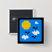 わずかに太陽の 缶バッジ (正面&裏面)