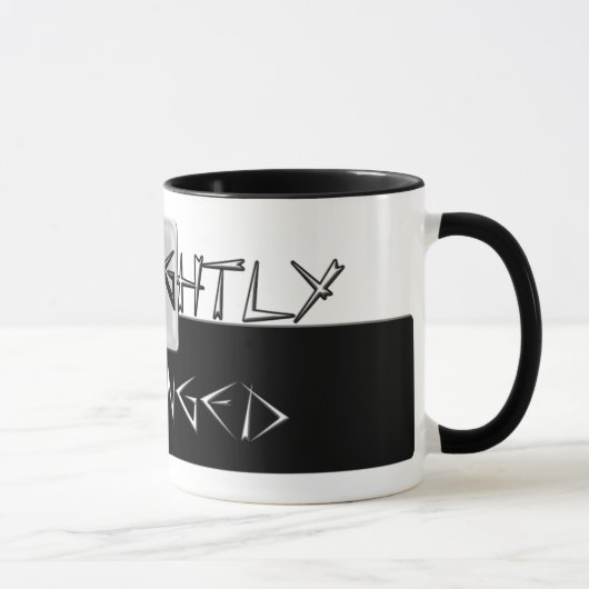 わずかに挑戦されたマグ マグカップ (右)