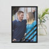 わずかに斜めの写真日付を保存 |黒 セーブザデート (スタンド正面)