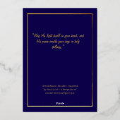 「わたしたちに子供が与えられた」ホリデーカード 箔シーズンカード (裏面)