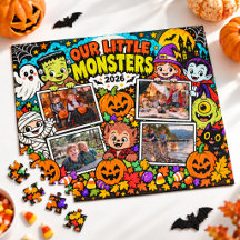 わたしたちの小さなモンスターたち ハロウィンのフォト