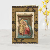 わたしたちの聖母カメル山祭壇ミサ奉献記念 カード (黄色い花)