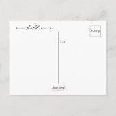 『わたしだ恋しく思けのはがき』 ポストカード (裏面)