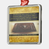 わたしに呼びなさい。そうすればエレミヤに答える33:3 メタルオーナメント (左)