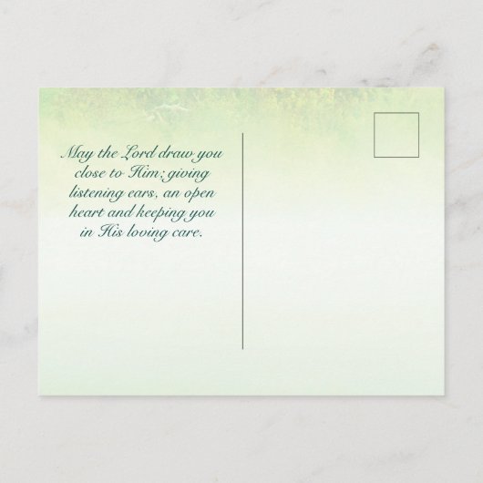 わたしに来なさい、あなたたちに安息を与えよう。 ポストカード (裏面)