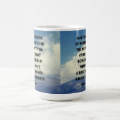 わたしのハートの瞑想詩篇19:14聖書の聖句 コーヒーマグカップ (中央)