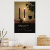 わたしのロウソクは両端で燃える – -Millay 24W x 36H ポスター (キッチン)