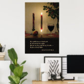 わたしのロウソクは両端で燃える – -Millay 24W x 36H ポスター (ホームオフィス)