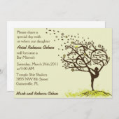 わたしの手足のバ・ミツヴァ 招待状 (正面/裏面)