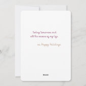 わたしの目の中のパイナップル、シュガー プラムの平原 シーズンカード (裏面)