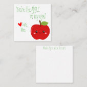 わたしの目の中のリンゴ ランチボックス ノート カード (正面/裏面)
