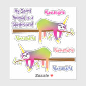 わたしの霊獣はナマケモノだ シール (シート)