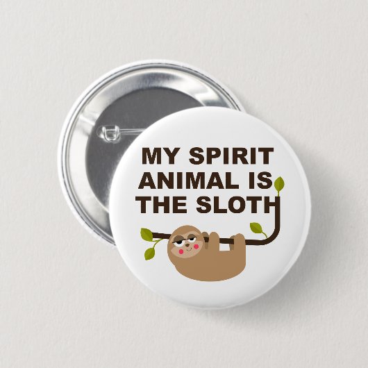 わたしの霊獣はナマケモノだ 缶バッジ (正面&裏面)