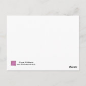 『わたしの靴の魂』のはがき ポストカード (裏面)