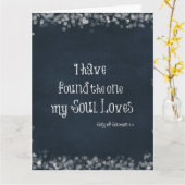 わたしの魂が愛する者を見つけた聖書の言葉 カード (黄色い花)