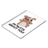 わたしはあなたが大好き！面白い犬のダジャレ ノートブック (左側)