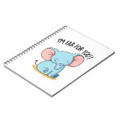 わたしはあなたの耳です！ユーモアたっぷりの象のダジャレ ノートブック (左側)