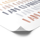 わたしはすばらしい 子どものためのアファメーション ポスター (角)