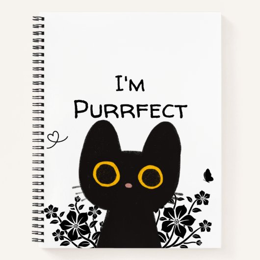 わたしはパーフェクトキュートな黒猫 ノートブック (正面)
