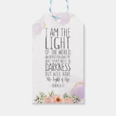 わたしは世の光である、ヨハネ8:12 ギフトタグ (正面)