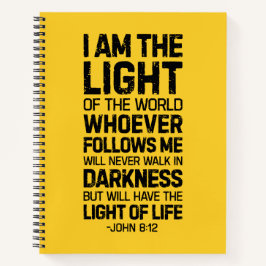 わたしは世の光である、ヨハネ8:12 ノートブック