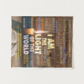 わたしは世界の光である – ヨハネ8:12 タペストリー (正面(横))