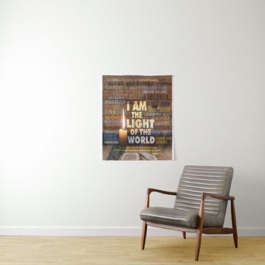 わたしは世界の光である – ヨハネ8:12 タペストリー (インサイチュ)