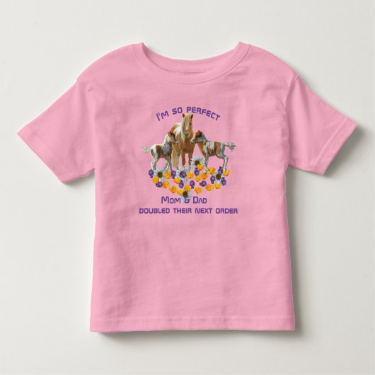 わたし完璧すぎるんだよね 双子なのよ トドラーTシャツ (正面)