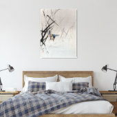 わたなべセイテイバード、葦の中で魚を捕る|過去記事 キャンバスプリント (インサイチュ (寝室))