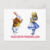 「わた頼をワンダーランドに連れて行け」とうさぎが言った。 ポストカード (正面)