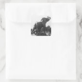 わなにかかった若い象 スクエアシール (バッグ)