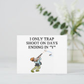 わな射撃、 発砲 ポストカード (スタンド正面)