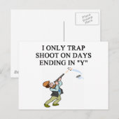 わな射撃、 発砲 ポストカード (正面/裏面)