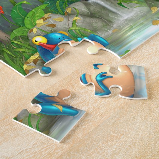 わな猟師 ジグソーパズル (側面)