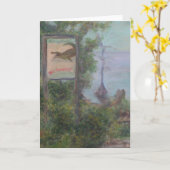 わには注意します! 挨拶状 カード (黄色い花)