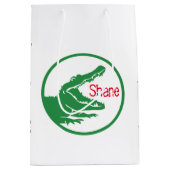 わにカスタムのギフトバッグ ミディアムペーパーバッグ (正面)