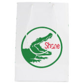 わにカスタムのギフトバッグ ミディアムペーパーバッグ (裏面)