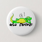 わにガス。: -) 缶バッジ (正面)