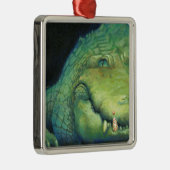 わにクリスマスの歯のオーナメント メタルオーナメント (右)