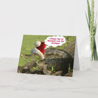 わにクリスマスカード シーズンカード