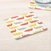 わにコースター スクエアペーパーコースター (アングル)