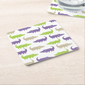 わにコースター スクエアペーパーコースター (アングル)