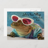 わにジョンのパスのMaderiaのビーチの郵便はがき ポストカード (正面/裏面)