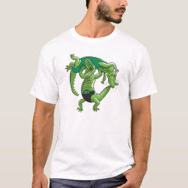 わにレスリングのワイシャツ Tシャツ