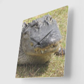 わに時計 スクエア壁時計 (傾斜)