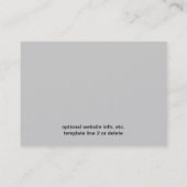 わに灰色のハ虫類のプリント 名刺 (裏面)