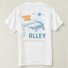 わに細道のわにレスリング選手のヴィンテージのタイポグラフィ Tシャツ