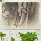 わに背部乗車 キッチンタオル (折り畳み)